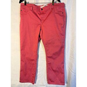 Slim fit Boho Hippie Indie Earthy Pants Pink Stretch Womens 16 XL Jeans Cottage